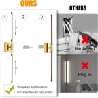 Morauroral Walnut Battery Operated Wall Sconce - Image 4