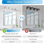 LED Vanity Lights for Bathroom 4 Light Bathroom Lamp over Vanity 27Inch Bathoom - Image 3