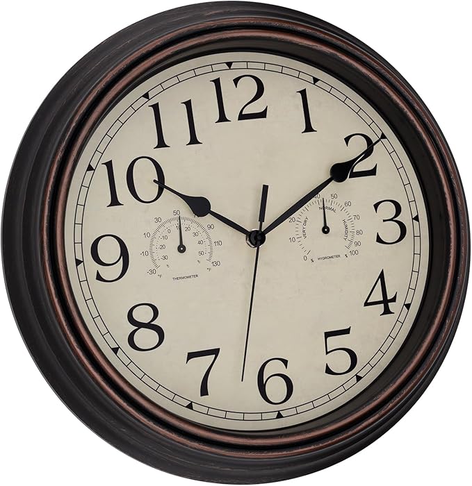 Foxtop Indoor Outdoor Waterproof Wall Clock - Image 5