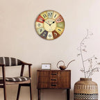 VIKMARI 8 Inch Silent Non-Ticking Wall Clock Arabic Numerals Retro Clocks - Image 5