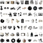 170PCS Y2K Grunge Stickers, Aesthetic Downtown Girls Pack Cool Trendy 2000s for Water Bottle Funny Waterproof Stickers for Teens Adults Vinyl for Laptop Skateboard