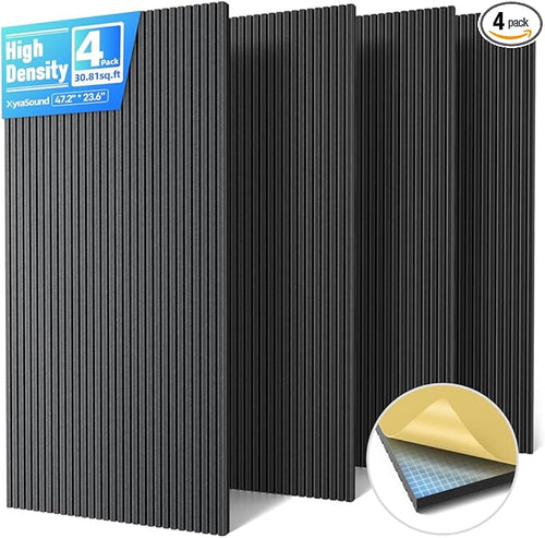4 Pack Large Acoustic Panels Sound Absorbing by Unknown