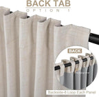 100% Blackout Shield Linen Blackout Curtains - Image 4