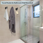 Kruodop Towel Hooks for Bathroom, 4 Packs Wall Mount Towel Holder, Stainless - Image 4