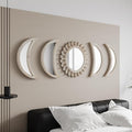 WAKOSAN Wall Mirror, Moon Phase Mirror Set, Wall Decor by WAKOSAN