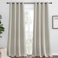 NICETOWN Natural Room Darkening Curtains 108" Long by NICETOWN