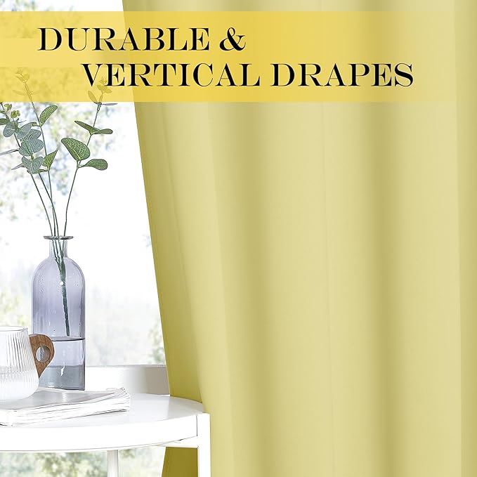 NICETOWN Room Divider Curtain 132 Inches Long, Wide Blackout Sliding Door - Image 6