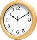 Kesin Wooden Wall Clocks 14 Inch Silent Wall Clock Large Decorative Battery by Kesin