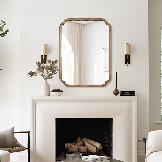 WallBeyond 30" x 40" Rounded Corner Arch Wall Mirror - Image 4