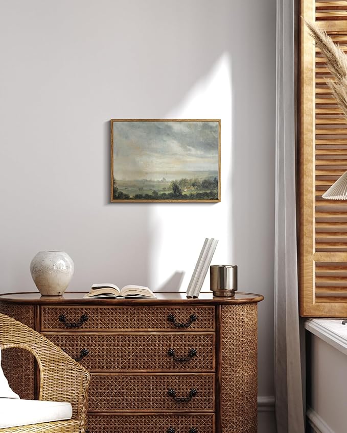InSimSea Framed Canvas Wall Art Vintage Decor, Room Decor Classical Oil - Image 3