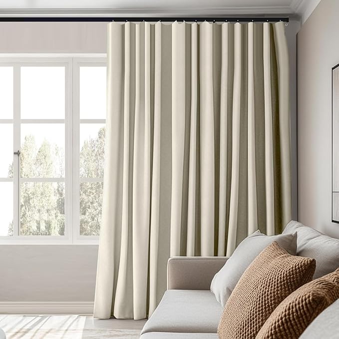 MaKefeile Room Divider Curtains Total Blackout Privacy Curtain Panel Room - Image 2