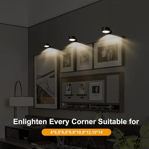 3-Pack Battery Operated Picture Light Magnetic Painting Light - Image 2