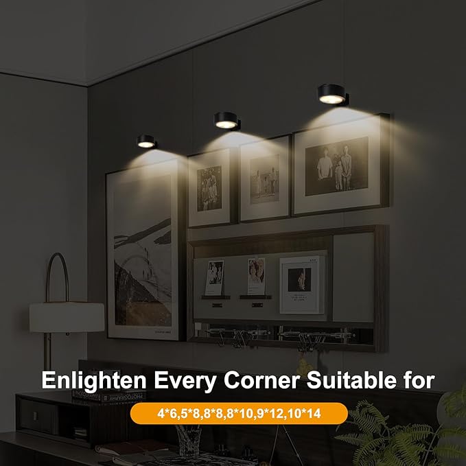 6-Pack Battery Operated Picture Light Magnetic Painting Light - Image 2