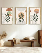 PHOPAGO Boho Wall Art Sage Plant Botanical Bohemain Framed Wall Printing Large - Image 7