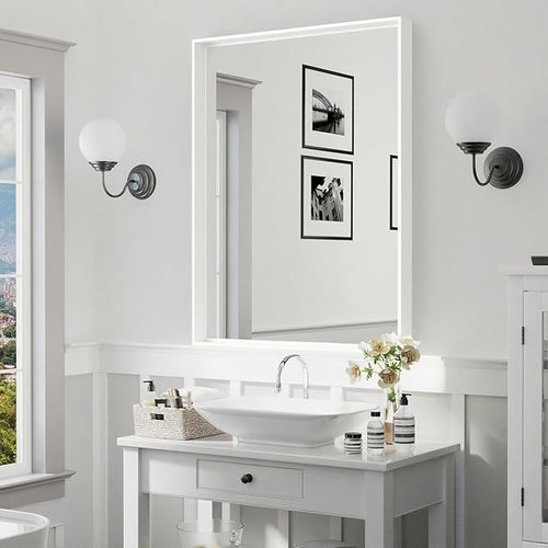 24x36 Inch White Bathroom Mirrors - Image 2