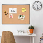 VIZ-PRO Cork Notice Board, 48 X 36 Inches, Cork Bulletin Board - Image 6
