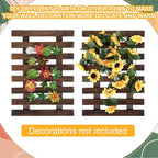 Weysat 4 Pcs Wall Planter Wooden Orchid Hanging Planter - Image 5