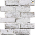 COMSTICKC 3D Faux Brick Wall Panels Peel and Stick Wall Covering, Not Real Brick by COMSTICKCDECOR