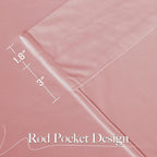 NICETOWN Pink Velvet Curtains 84 inch Long 2 Panels - Image 2