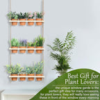 FillTouch 3 Tiered Hanging Herb Planters Hanging Herb Garden Wall - Image 7