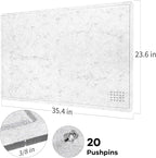 Lightomorrow Bulletin Board, 36 x 24 inches Felt Board - Image 6