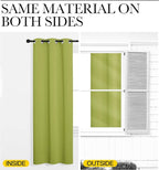 NICETOWN Fresh Green Blackout Curtains 86 inches Length - Image 5
