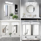 IZORRO LED Modern Bathroom Lights Fixtures, Matte White Acrylic Wall Lighting - Image 7