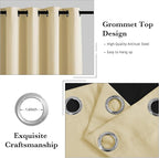 RYB HOME 100% Blackout Doorway Curtains, Closet Curtain - Image 7