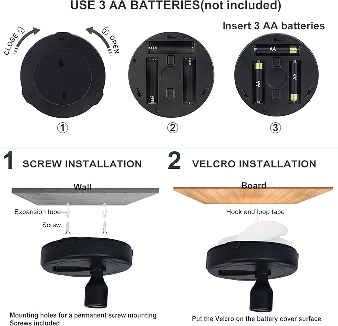 HAMVIDNE LED Spotlight, Battery Powered Picture Lights, Uplighting Indoor - Image 6
