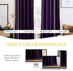 NICETOWN Purple Velvet Curtains 84 inches - Image 4