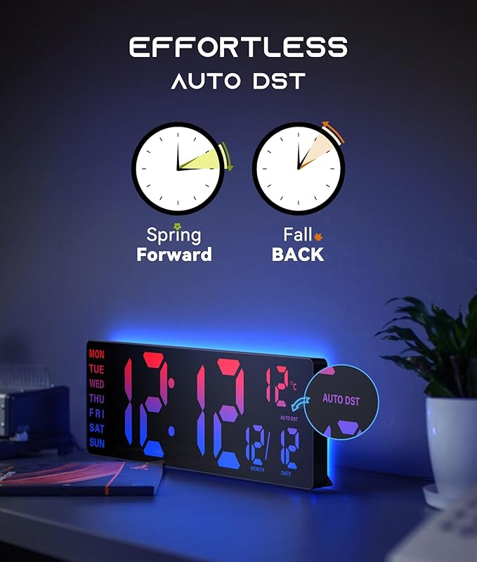 EASYERA 16.5" Large Digital Wall Clock - Image 8