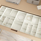 VEELIKE Self Adhesive Off-White Velvet Drawer Liner - Image 2