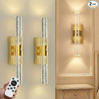 IRONPAX Wall Sconces Battery Operated Set of 2, Wireless Rechargeable Wall by IRONPAX