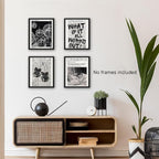 NaZaUK Retro Black And White Newspaper Poster What If It All Works Out Canvas - Image 5