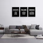 Framed Canvas Wall Art Success Quote - Image 6