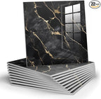 Chejiaye 22pcs Marble Peel and Stick Backsplash Waterproof Washroom Wall Panels by Chejiaye