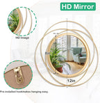 Gold Art Circle Mirror for Wall - Image 7