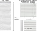 YIIBAII Mini Blinds Suitable for 26.5" W x 64" H Windows 1" Aluminum Horizontal - Image 6