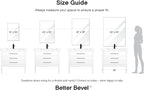 Better Bevel Frameless Rectangle Mirror, 22.5" x 34.5" Bathroom Wall Mirror - Image 9