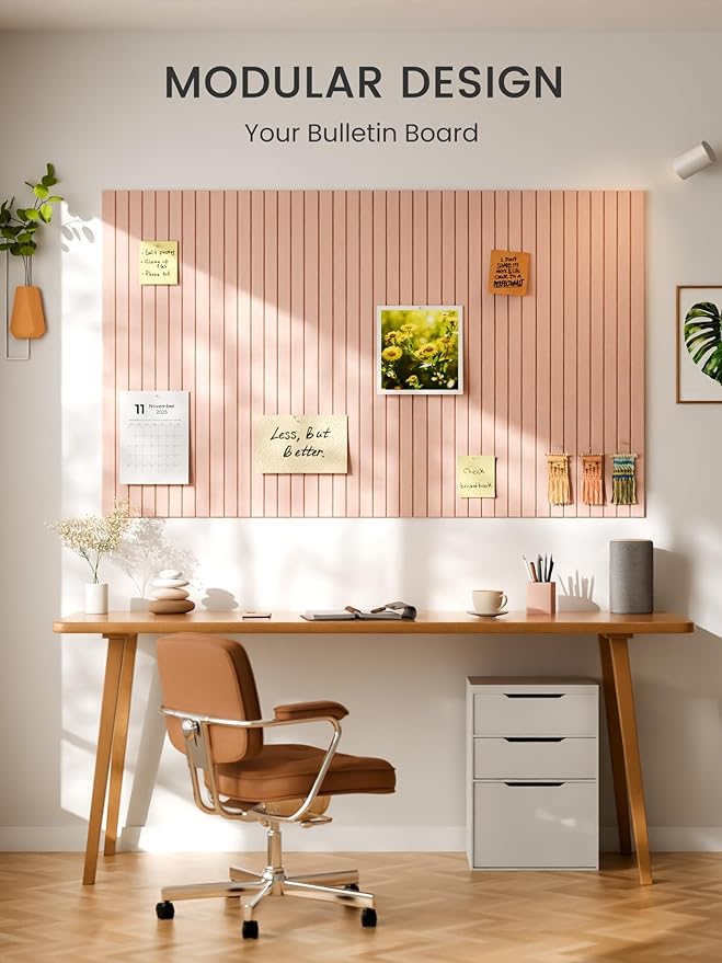 Bumusty Large Cork Board Alternative-36 x 24" Felt Bulletin Board Tiles - Image 6