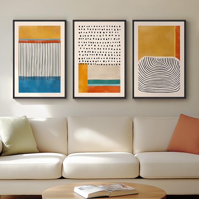 Framed Colorful Abstract Wall Art by Cuspin