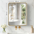 NEWBULIG 28X36 Inch Bathroom Mirror - Image 2