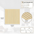 RITOLLO 16-Pack PVC Slat Wall Panels - Image 2