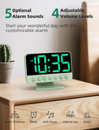 Odokee Digital Alarm Clocks for Bedrooms: Large Bold Number 5 Brightness Dimmer - Image 3