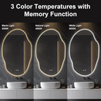 Asymmetrical LED Bathroom Mirror - Image 2