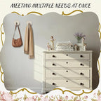 Weysat 2 Pcs Vintage Hooks for Wall Wood Farmhouse Towel Hooks Shabby Chic Wall - Image 6
