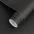 17"x120" Black Wallpaper Peel and Stick Contact Paper, Matte Black Wallpapers by ArthomeWALLDECOR