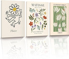 HesenDot 16x12IN Matisse Wall Art, Framed Canvas Bathroom Wall Art Pictures by HesenDot