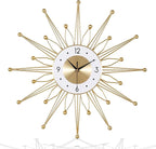 Lafocuse Silent 23 Inch Metal Large Gold Wall Clock - Image 5