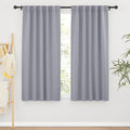 RYB HOME Bedroom Curtains, Room Darkening Thermal Insulated Curtain Back Tab by RYBHOME